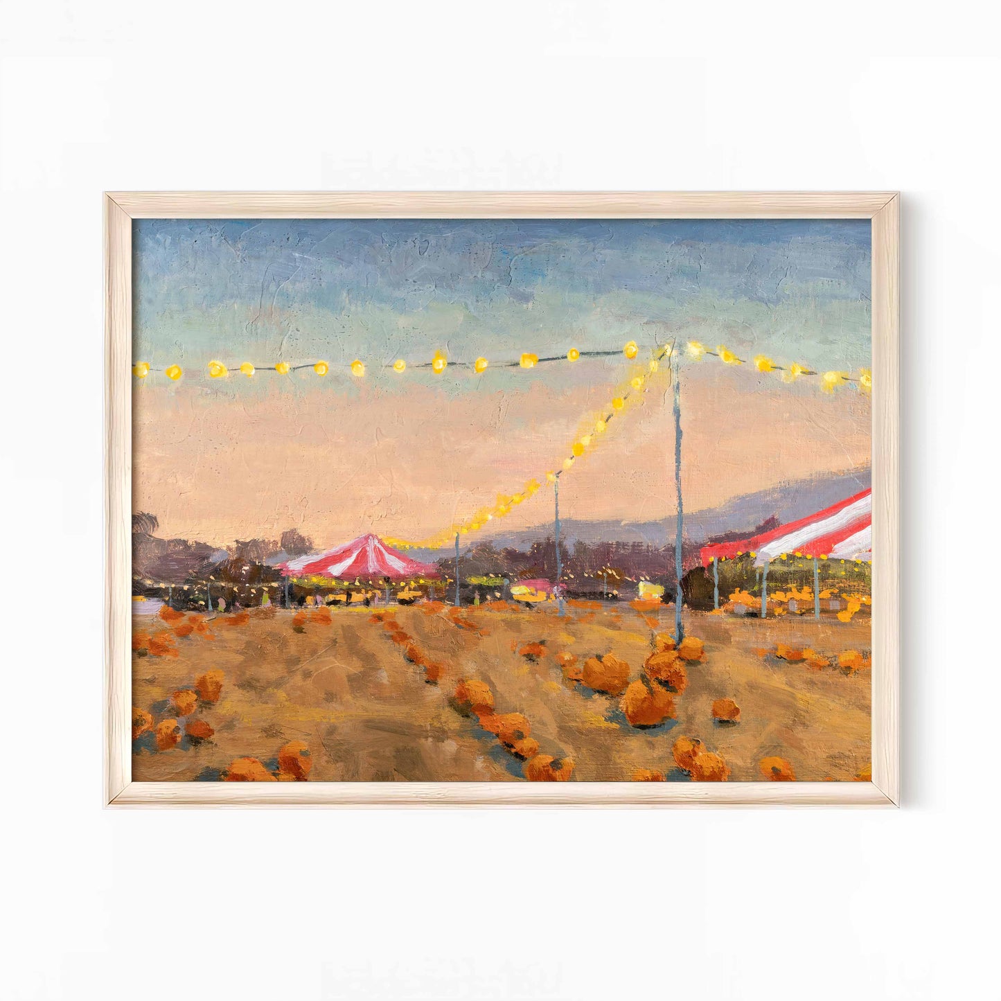 An Evening at the Pumpkin Patch - Art Print