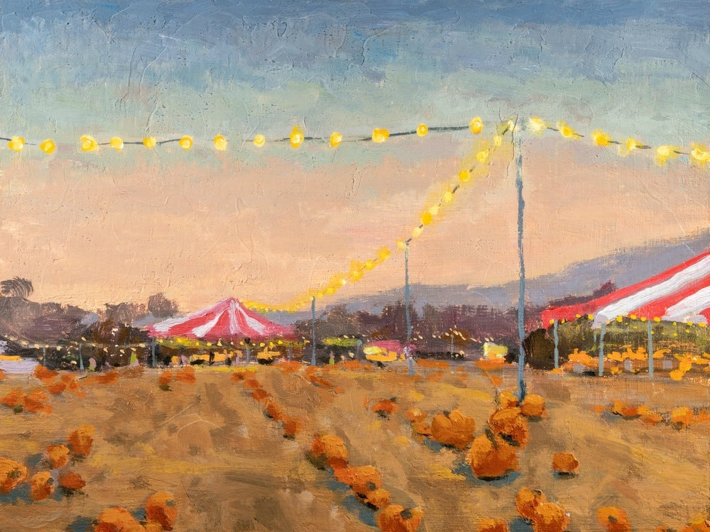 An Evening at the Pumpkin Patch - Art Print