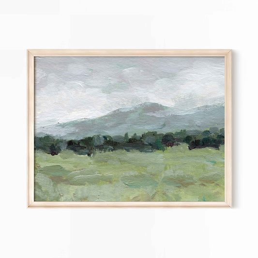 Misty Countryside - Art Print